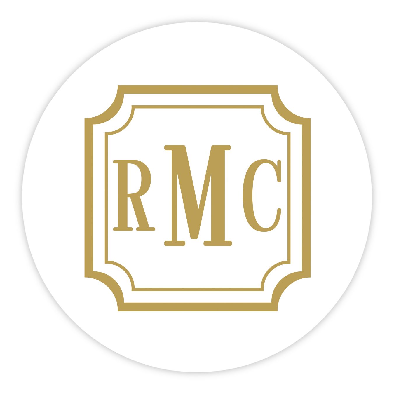 100 Letterpress Party Coasters in Elegant Holder