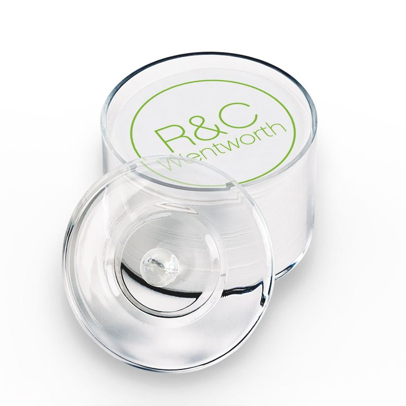 100 Letterpress Party Coasters in Elegant Holder