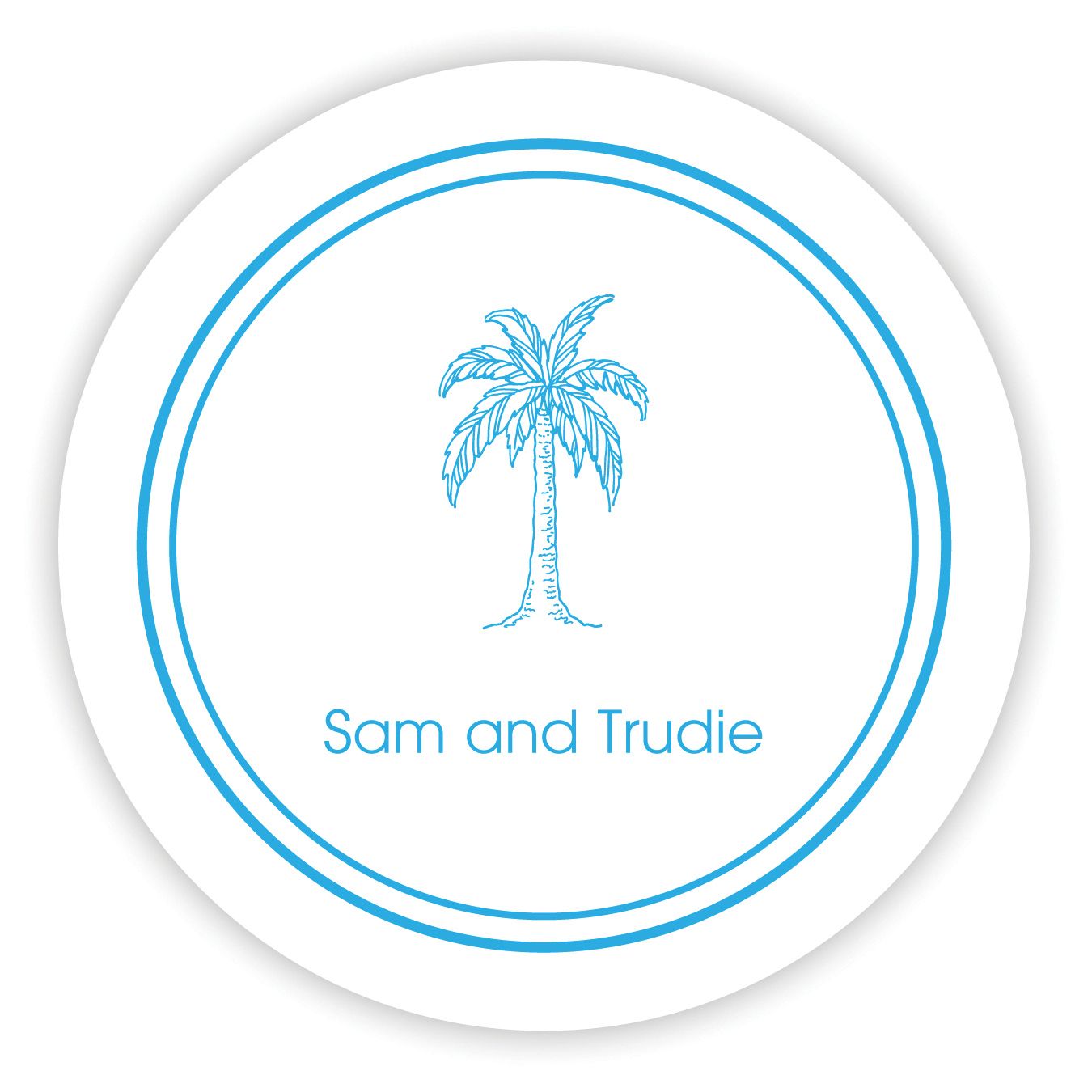 100 Letterpress Party Coasters in Elegant Holder