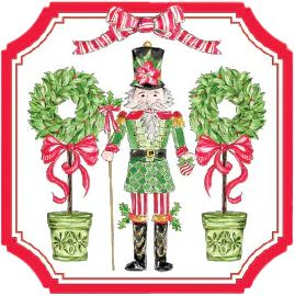 Nutcracker Topiaries Conversation Coasters