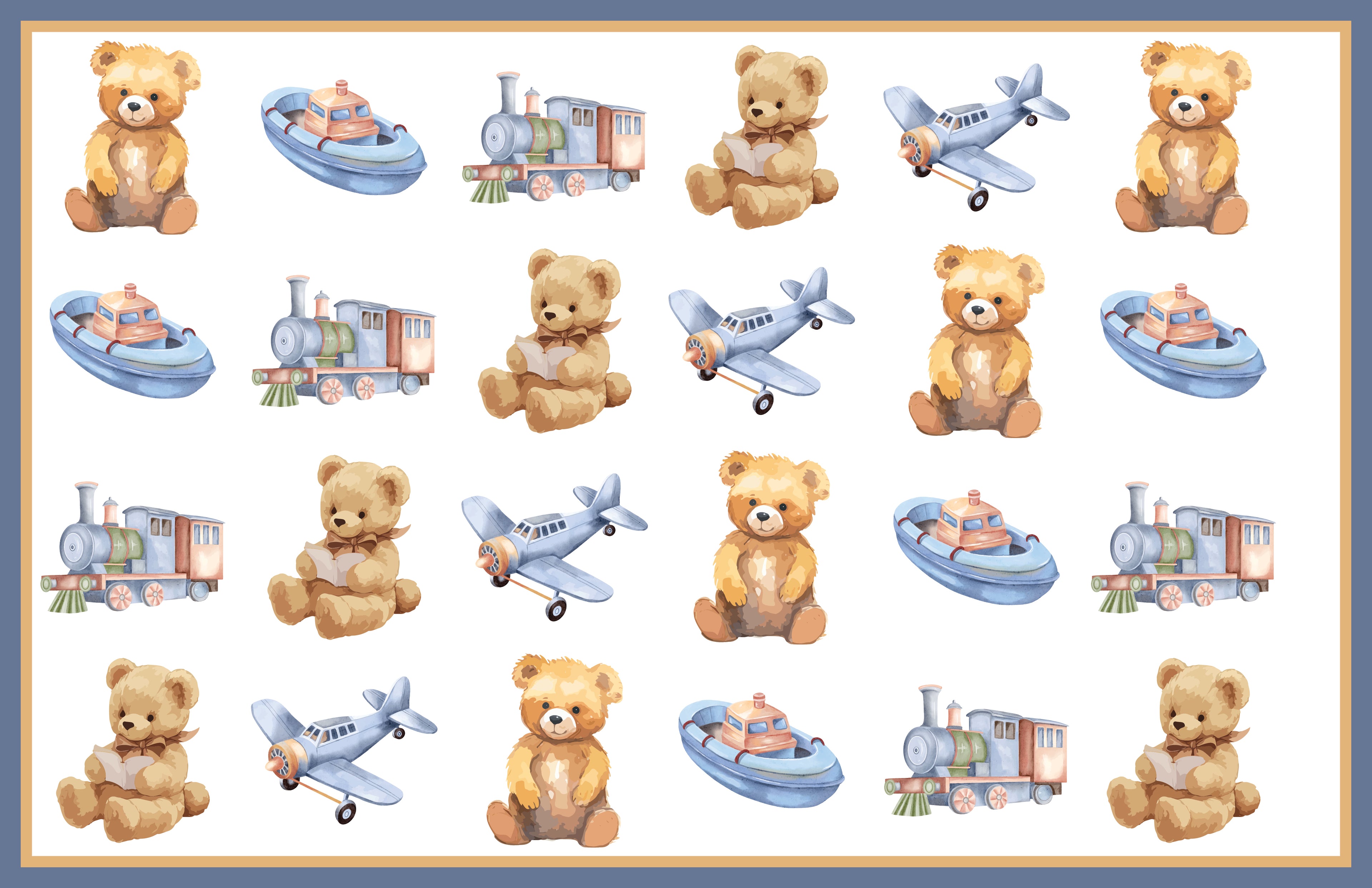Bear with Blocks | Placemat