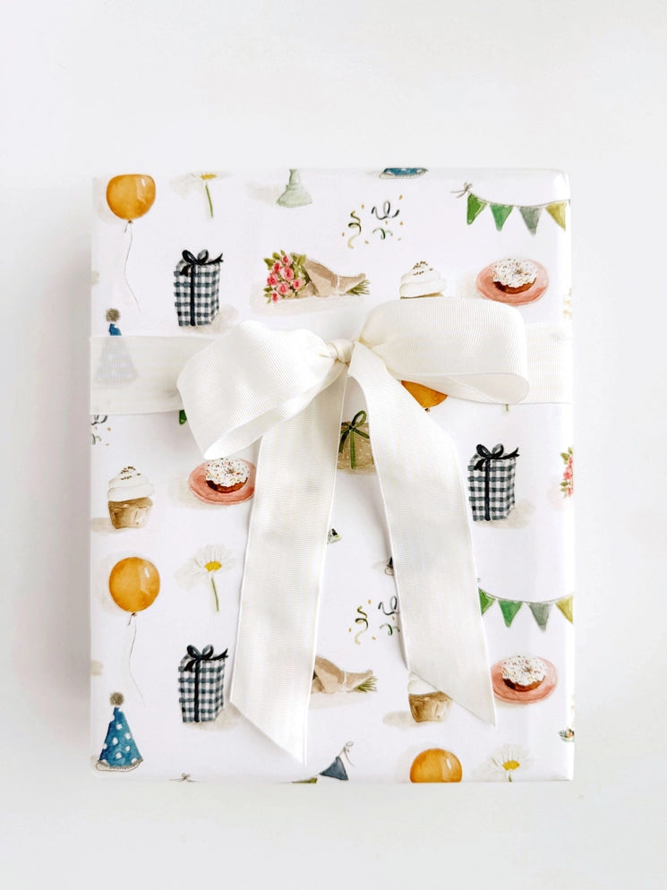 Celebrate Gift Wrapping Paper | Artist Drawn