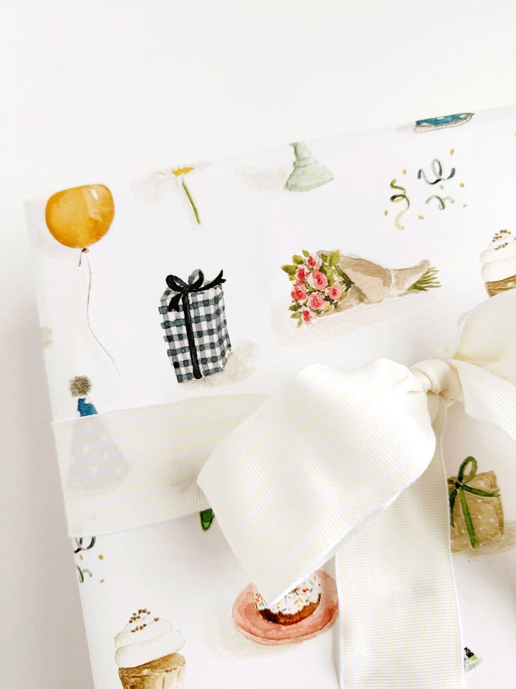 Celebrate Gift Wrapping Paper | Artist Drawn
