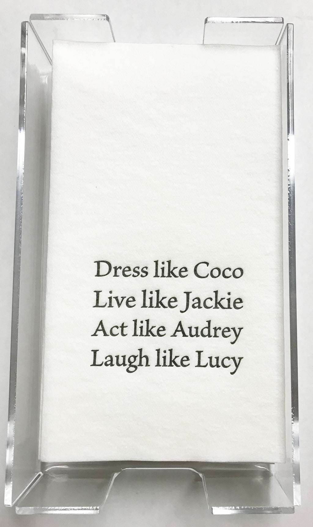 Coco Guest Towels in Holder