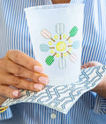 Pickleball Flower Frost Flex Shatterproof Cups | Set of 8 | 16 oz