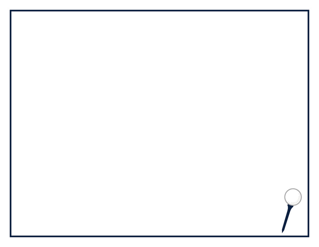 Golfers Fllat Note Packs | 10 Cards & Envelopes | A2