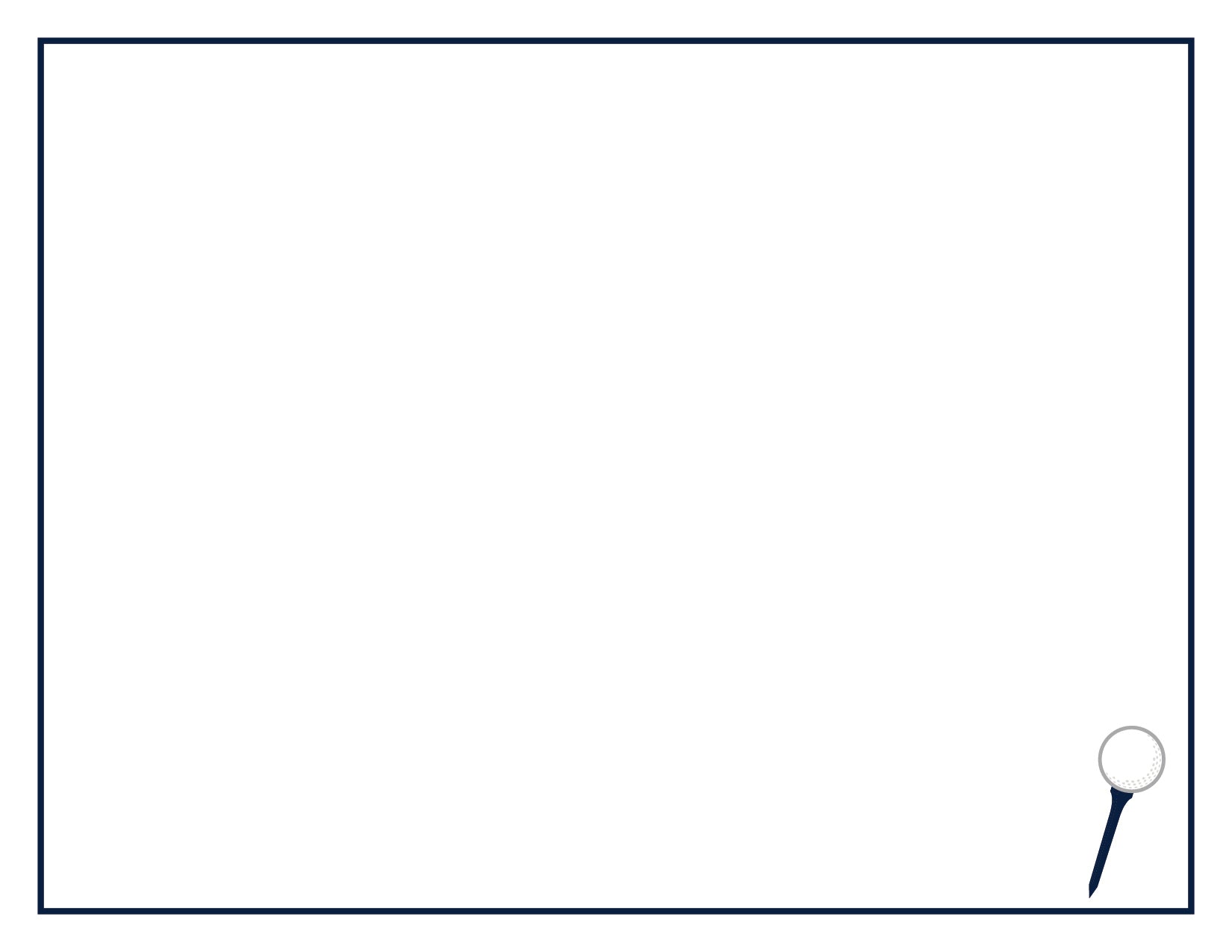 Golfers Fllat Note Packs | 10 Cards & Envelopes | A2