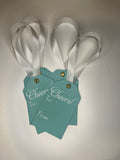 Luxury Wine Tags | Ribbon & Grommet | Heavy Card Stock