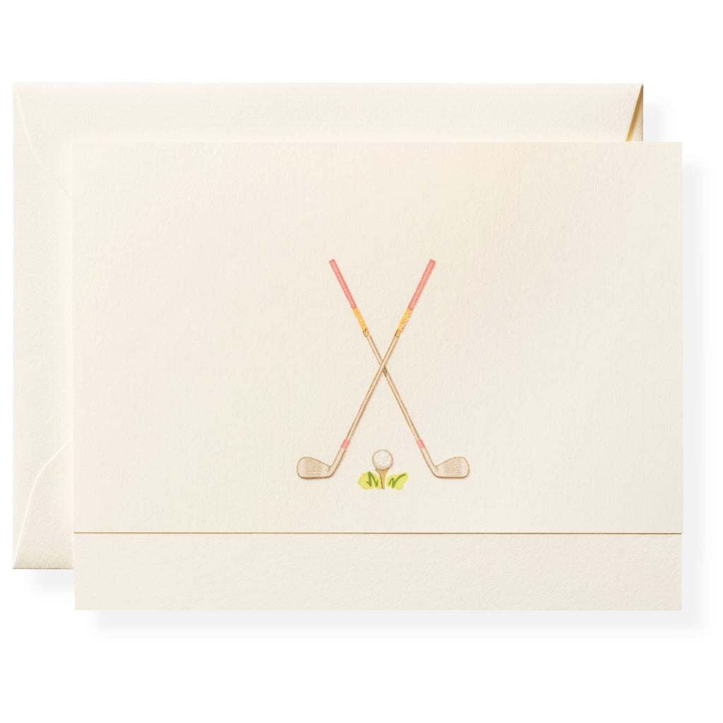 Hand Embellished Golf Club Note Card Box