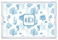 Sea Life Large Acrylic Tray with Script Monogram