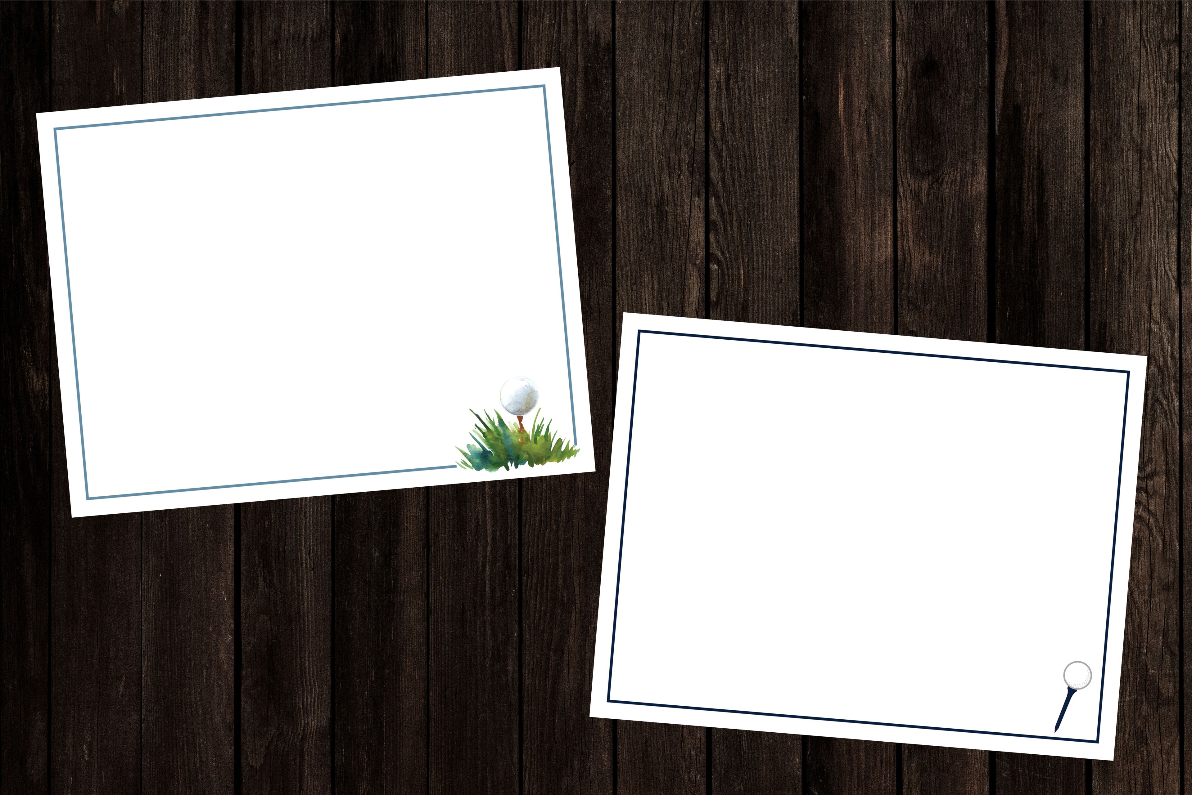Golfers Fllat Note Packs | 10 Cards & Envelopes | A2