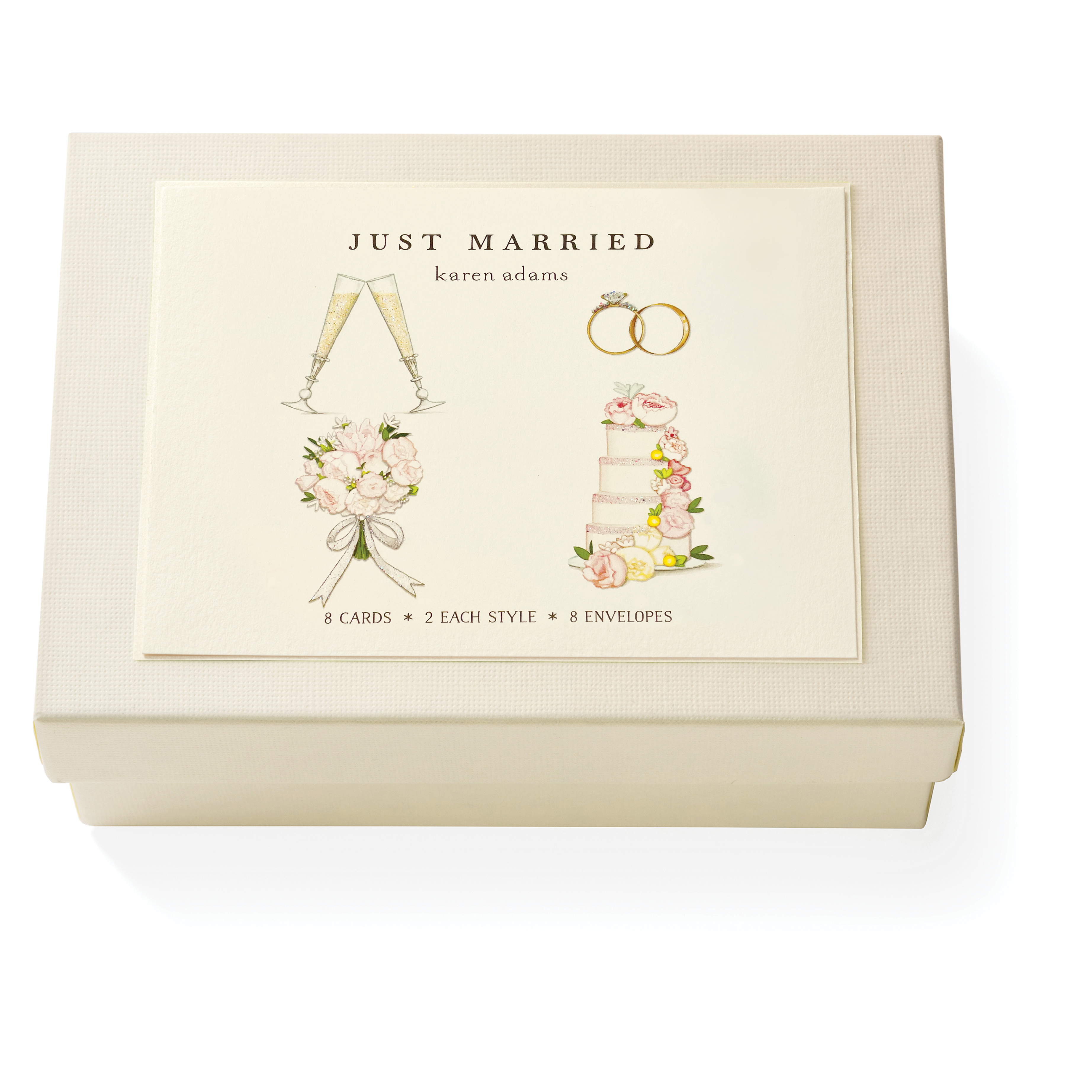 Just Married Note Card Box